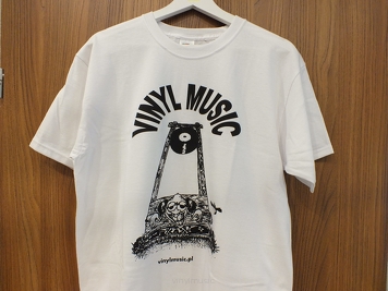 Koszulka T-shirt - vinylmusic (white)